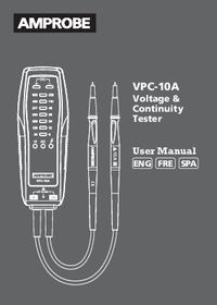 Thumbnail of document Manual - VPC-10A Voltage and Continuity Tester